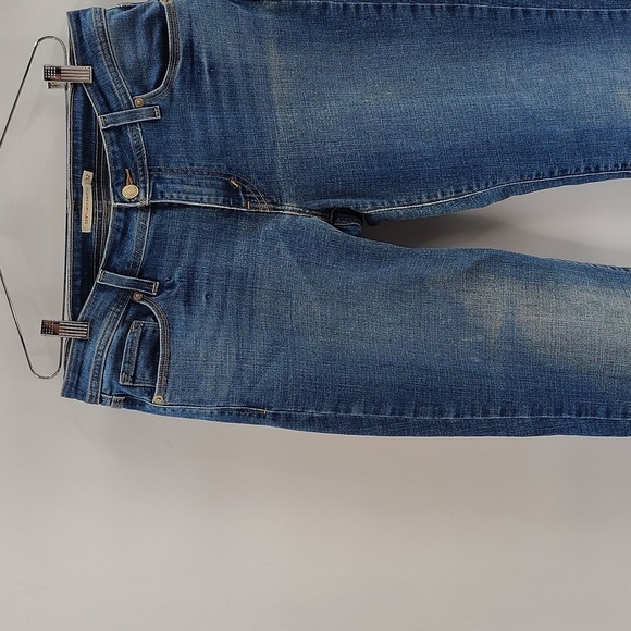 Levi's 529 Curvy Bootcut Denim Jeans Size 12 Material Fade Mid Rise - Picture 2 of 10